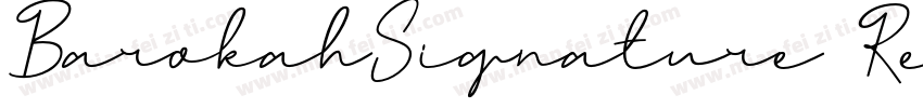 BarokahSignature Reg字体转换